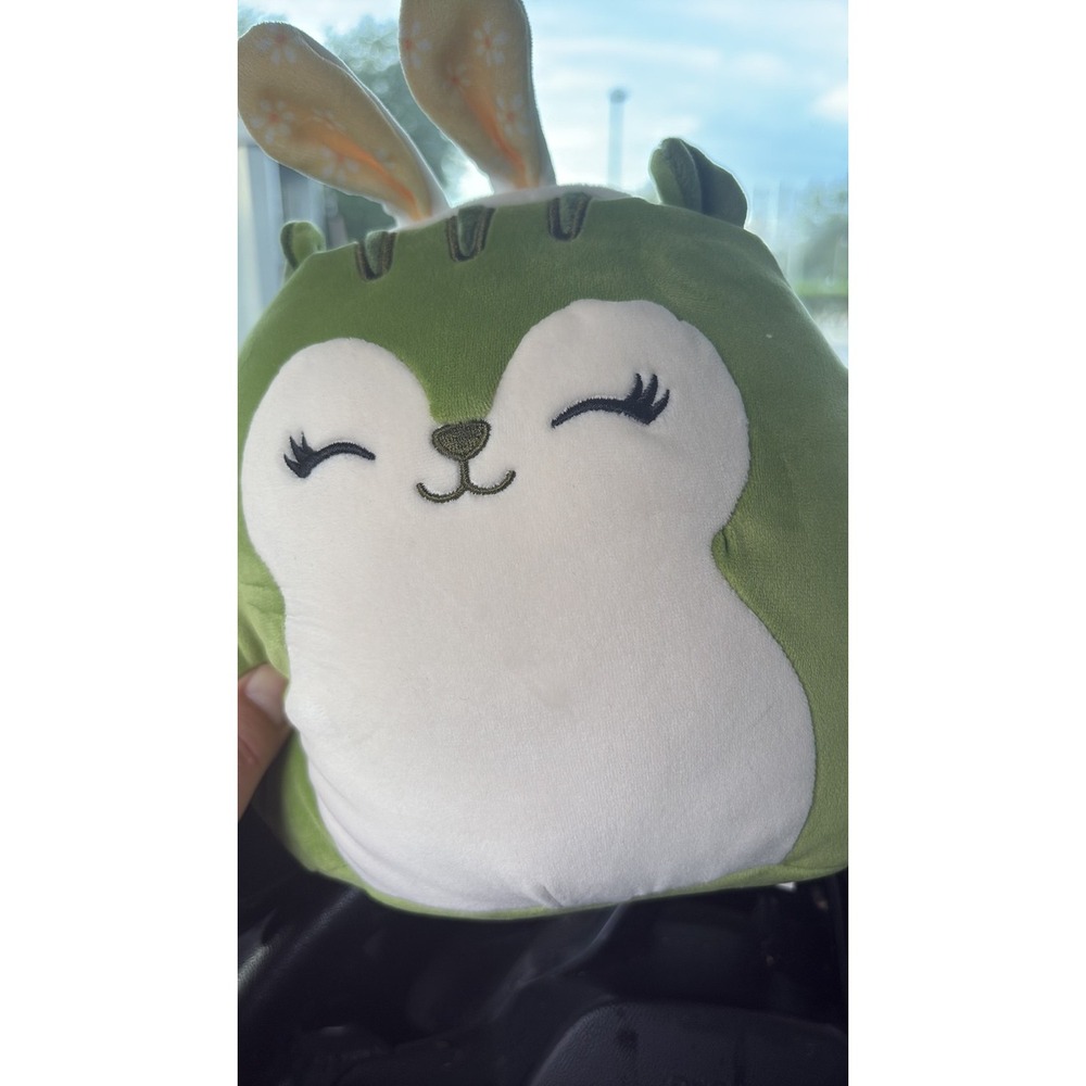 Squishmallows Deandra the Grasshopper with Bunny Ears - Easter Edition Plush